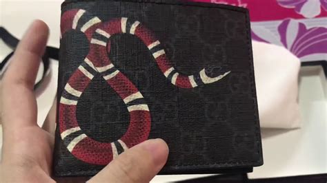 gucci wallet real fake|authentic gucci snake wallet.